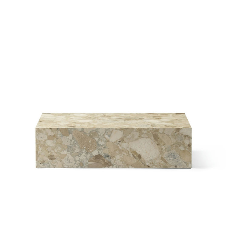 Audo Plinth Marmorbord Sand Kunis Breccia Marble Low