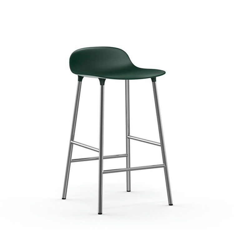 Normann Copenhagen Form Barstol Chrome Green