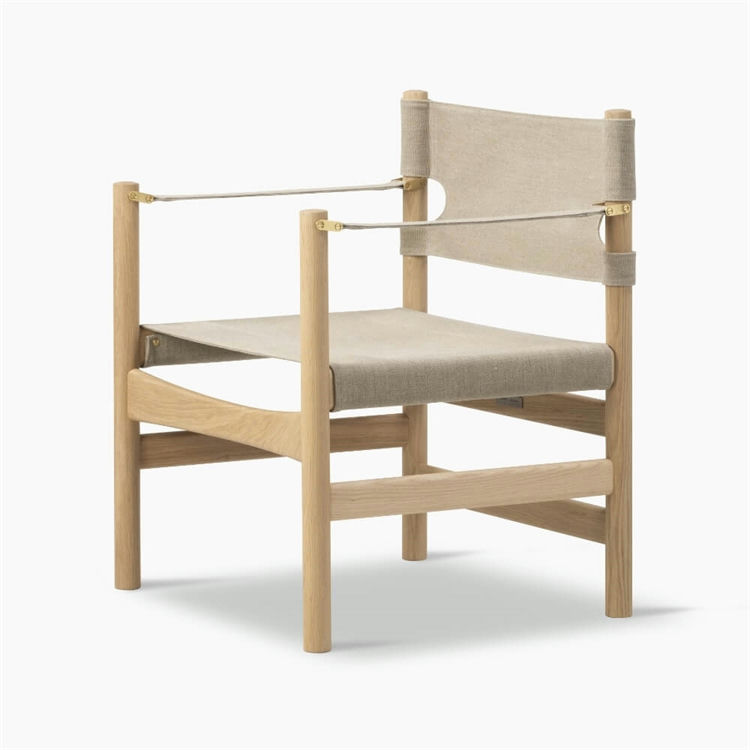 Fredericia Furniture Canvas 21 Chair Natural Canvas & Oak Light Oil