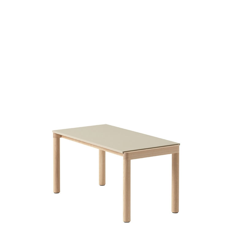 Muuto Couple Coffee Table 40X84 I Plain - Lyseblå/Eg Sand/Oak