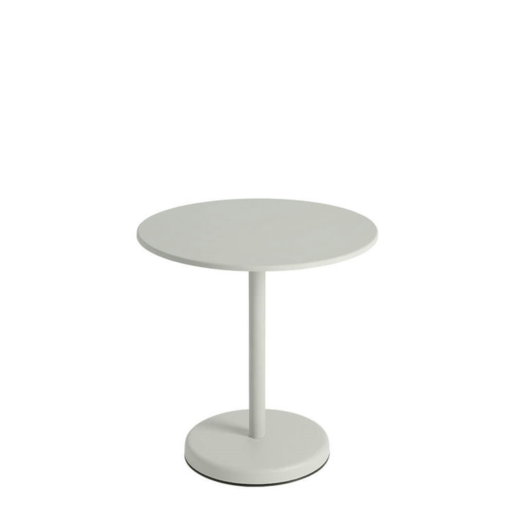 Muuto Cafe Havebord Linear Steel Grey Ø70 cm