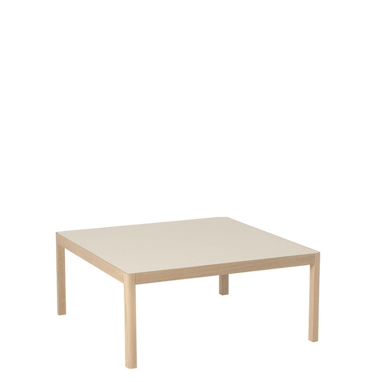 Muuto Workshop Coffee Table linoleum - Eg/Varm Grå Oak/Warm Grey Linoleum