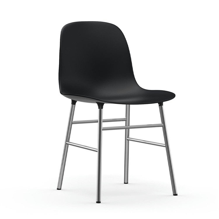 Normann Copenhagen Form Spisebordsstol Chrome Black