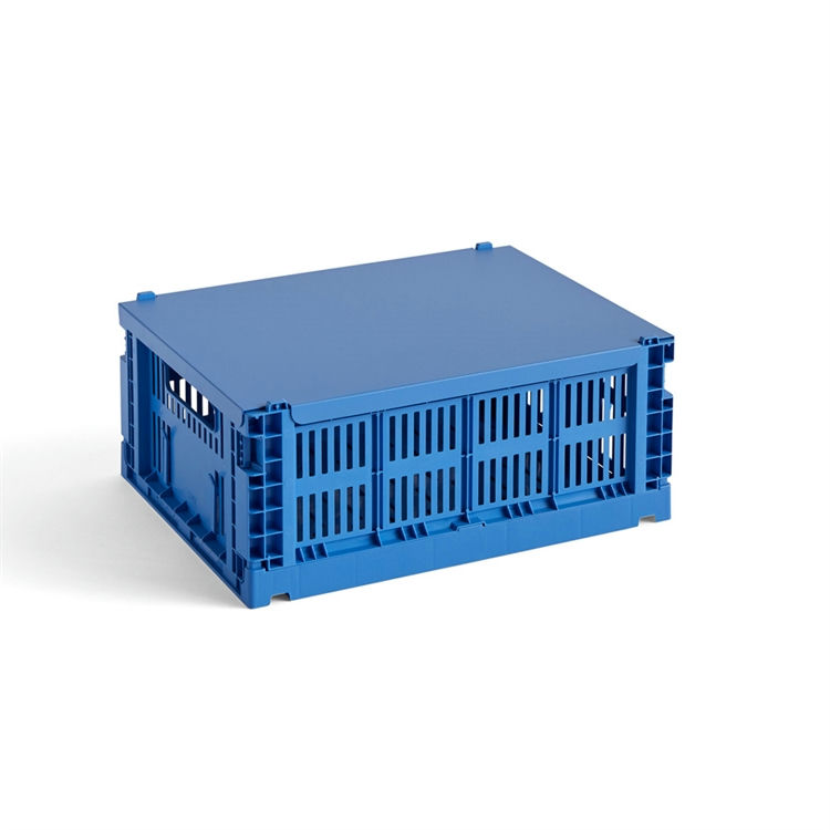 HAY Colour Crate Lid Medium Electric Blue