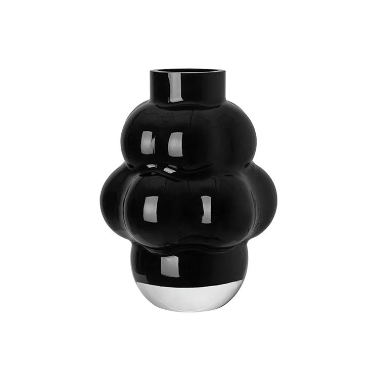 Louise Roe Balloon Vase 04 Glass - Black