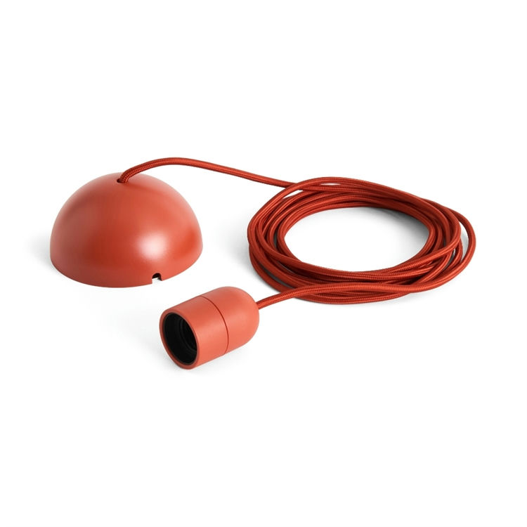 HAY Common Pendant Cord Set Rusty Red