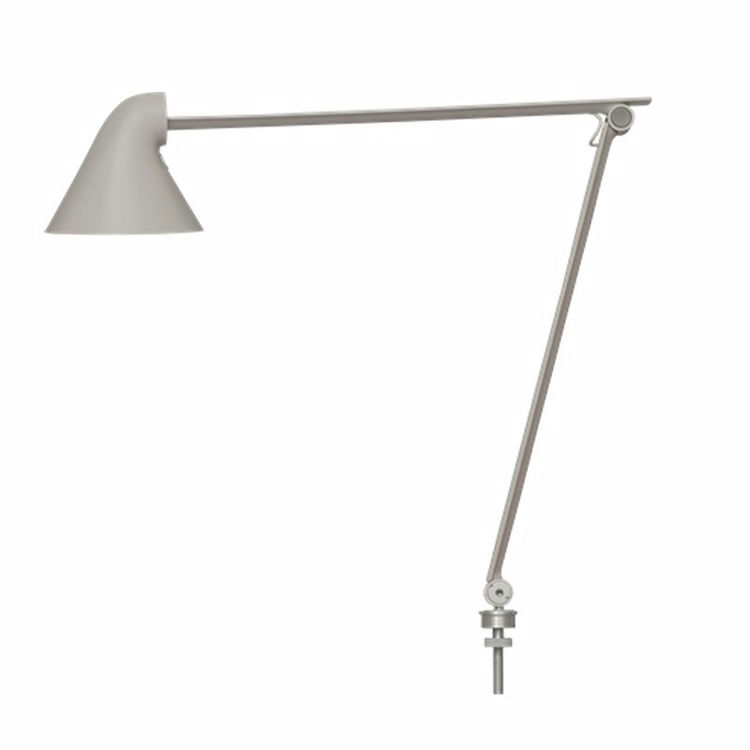 Louis Poulsen NJP Bordlampe 10W LED 3000K Pind Ø40 Lys Grå