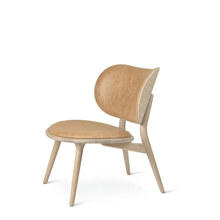 Mater Loungestol Matt Lacquered Oak/Natural Tanned Leather