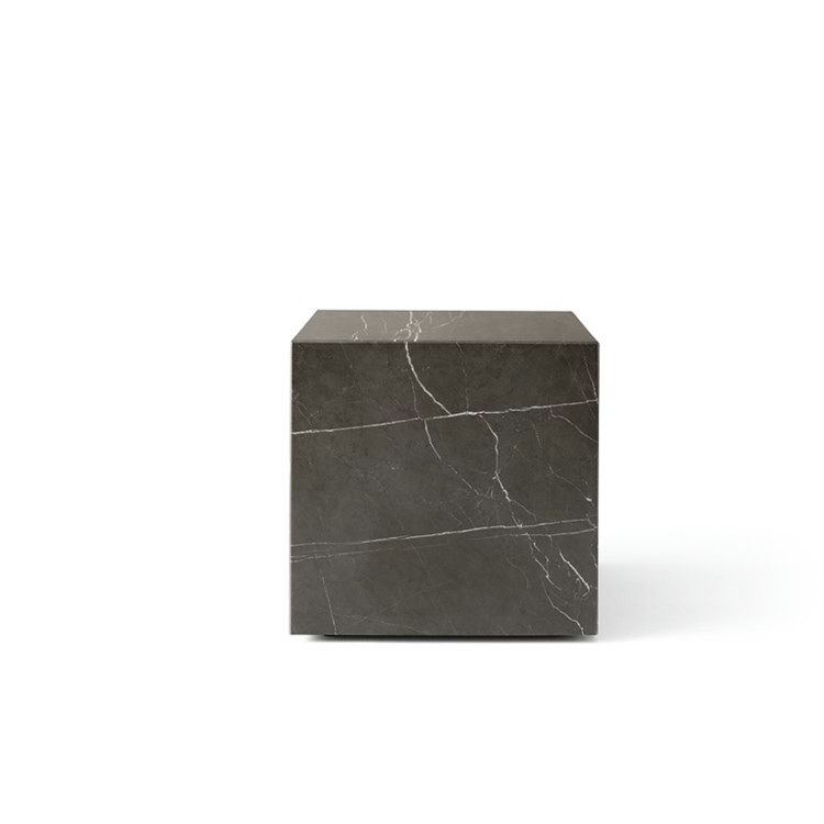 Audo Plinth Marmorbord Brown Grey Kendzo Marble Cubic