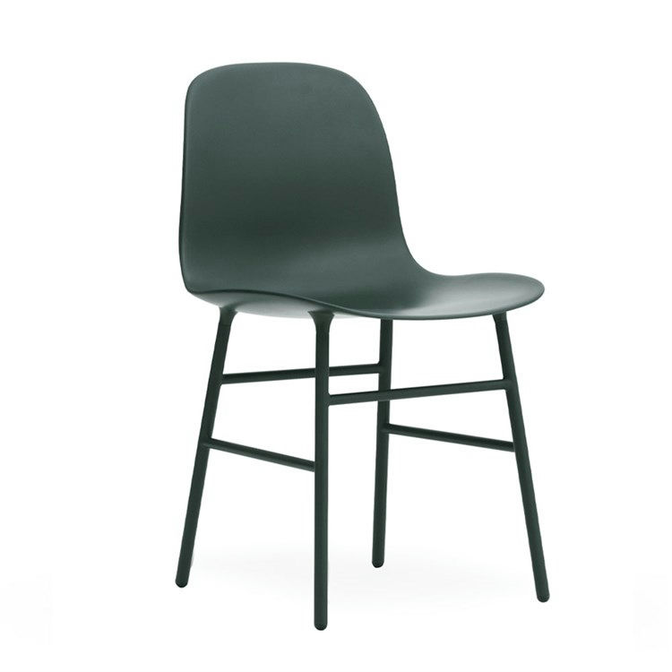 Normann Copenhagen Form Spisebordsstol Powder Coated Steel Green