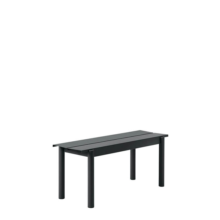 Muuto Havebænk Linear Steel Black 110x34 cm