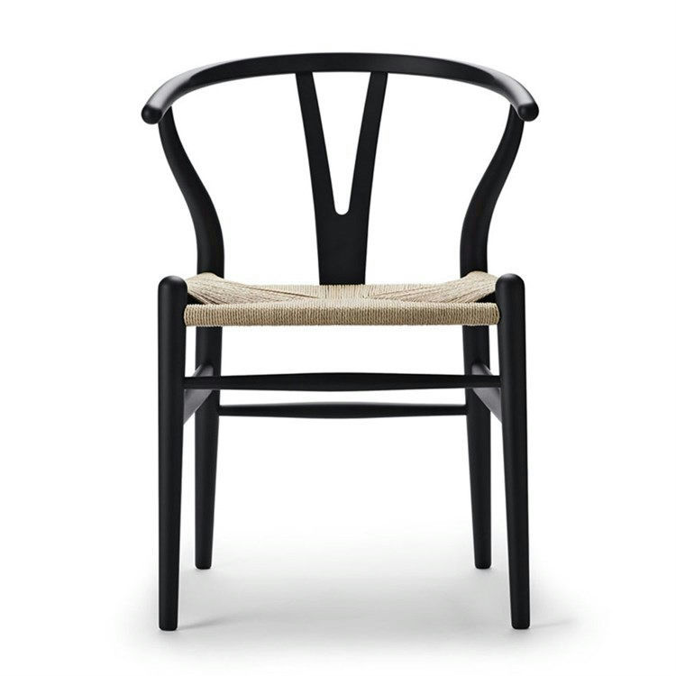 Carl Hansen & Søn CH24 Y-stol Soft Edition Soft Black