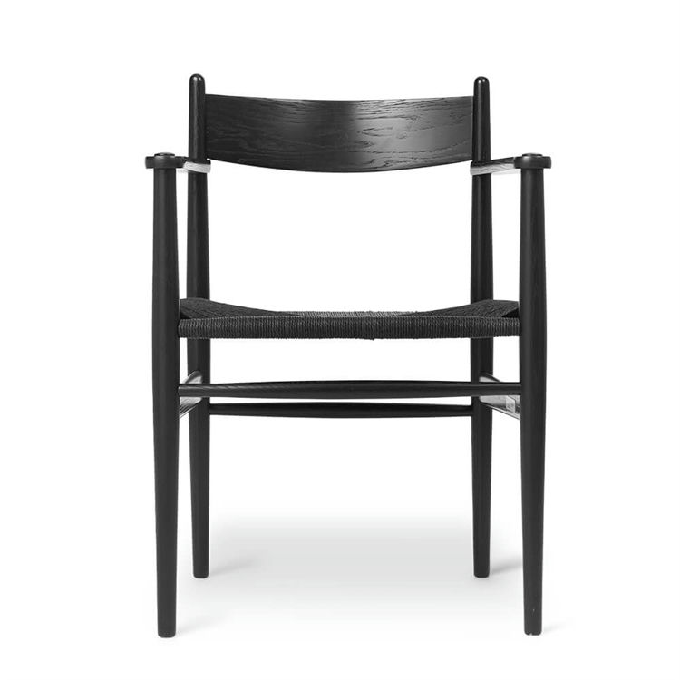 Carl Hansen og Søn CH37 Spisebordsstol Eg, Sort