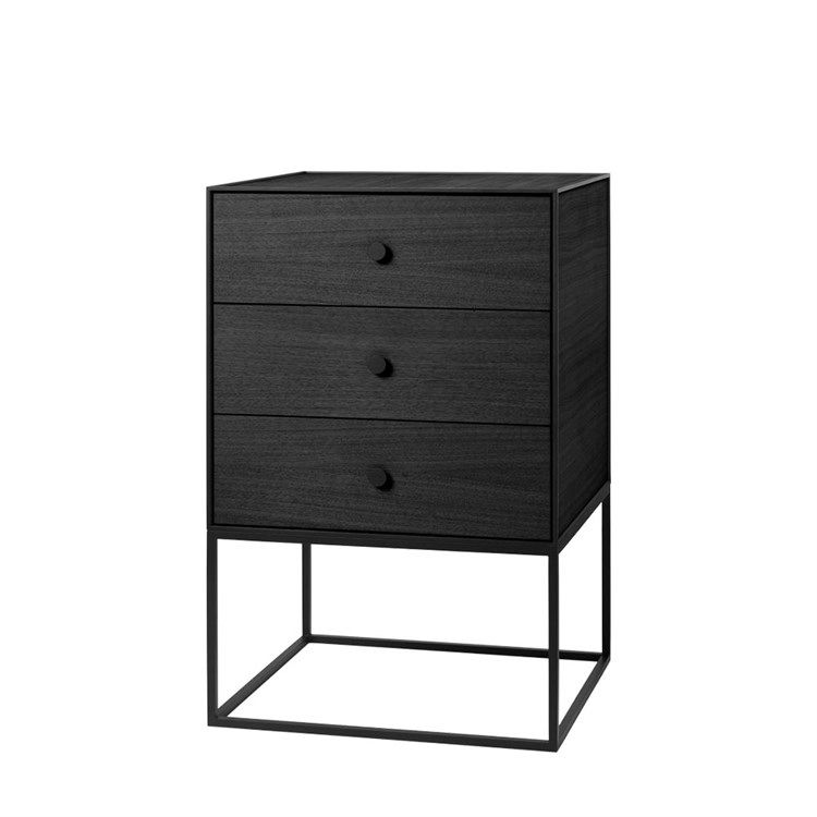 Audo Frame Sideboard 49 Black Stained Ash Tre Skuffer