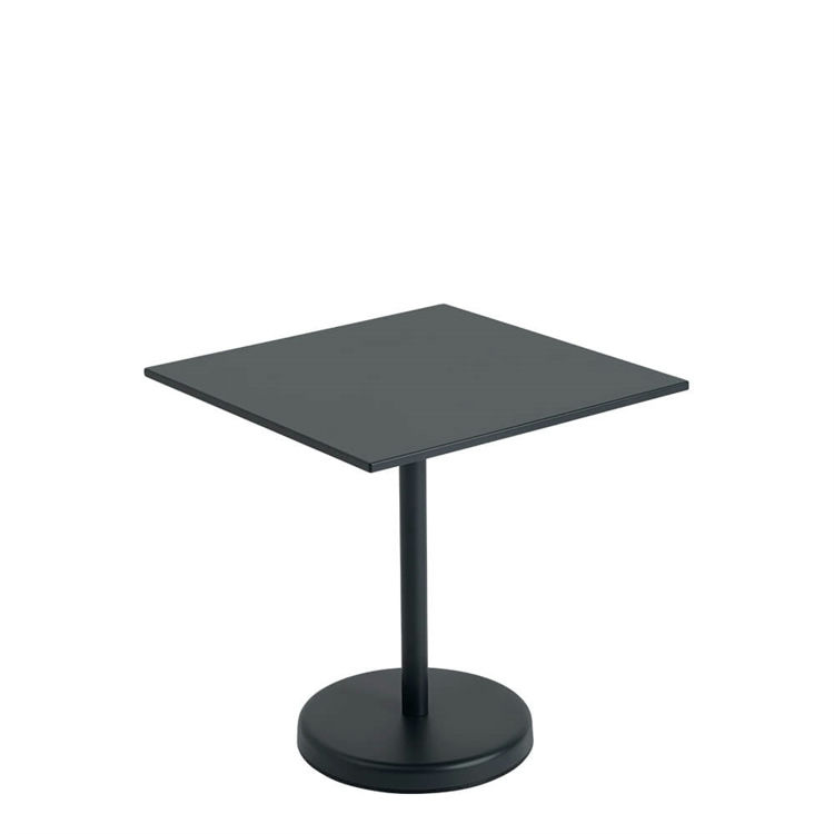 Muuto Cafe Havebord Linear Steel Black 70x70 cm