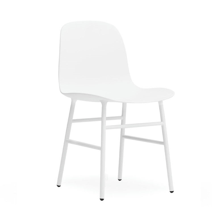 Normann Copenhagen Form Spisebordsstol Powder Coated Steel White