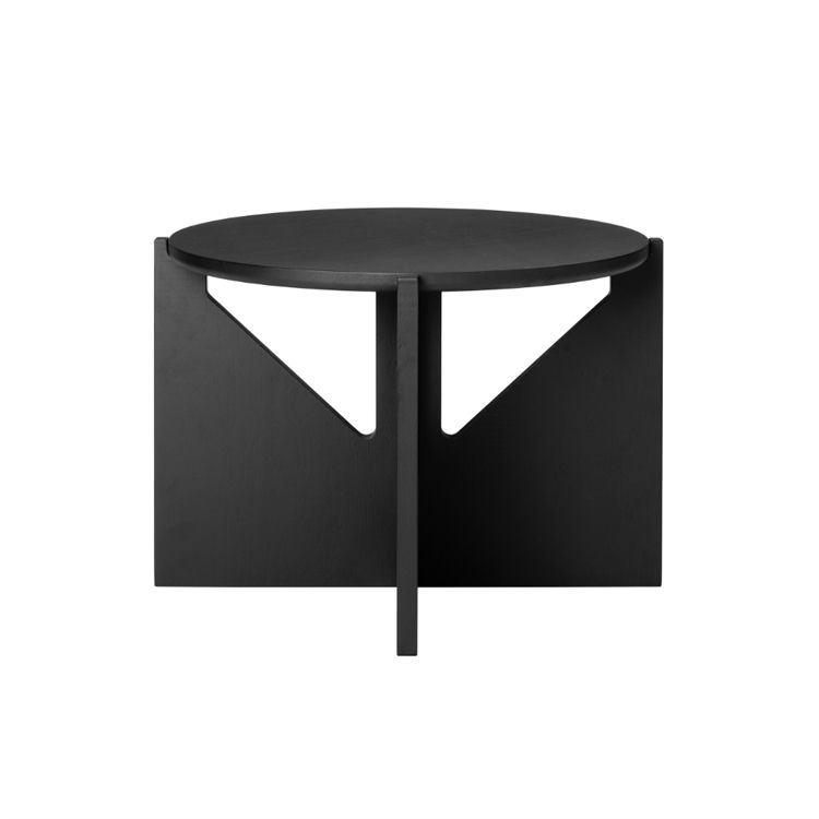 Kristina Dam Studio Simple Sofabord Black, Lacquered Oak