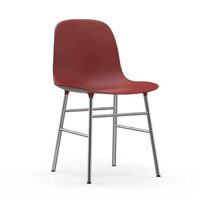 Normann Copenhagen Form Spisebordsstol Chrome Red