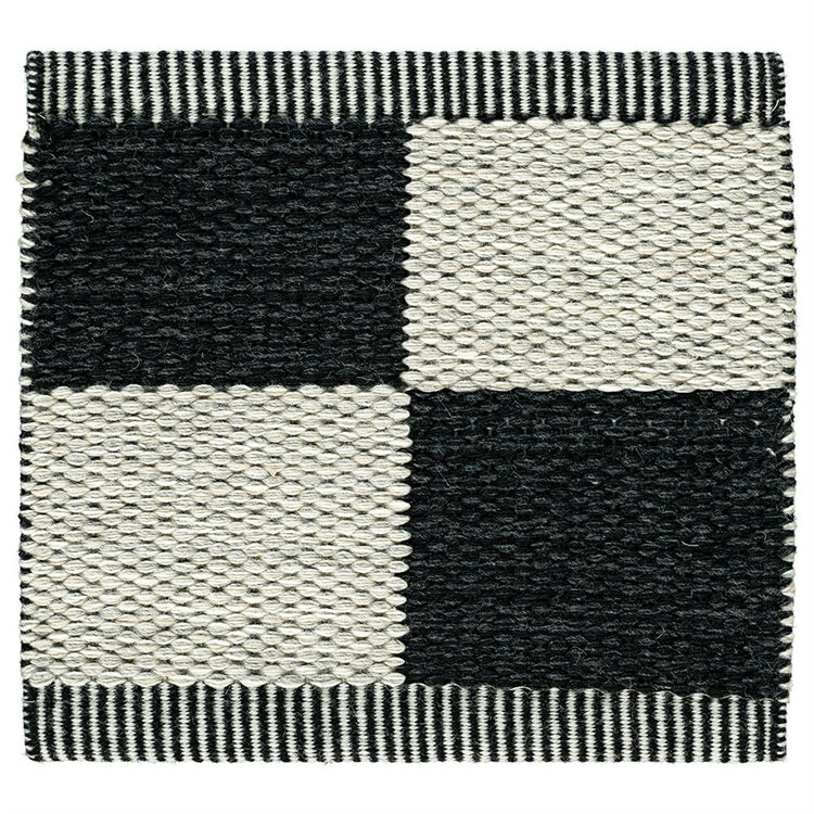 Kasthall Checkerboard Icon Tæppe - Midnight Black 554 165x240