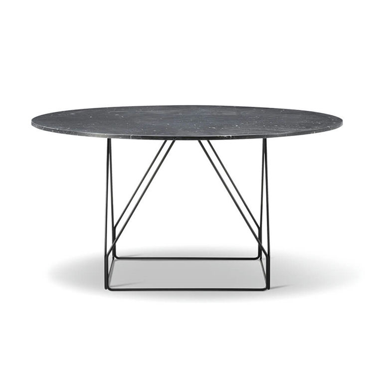 Fredericia Furniture JG Bord Ø140 BLACK MARQUINA