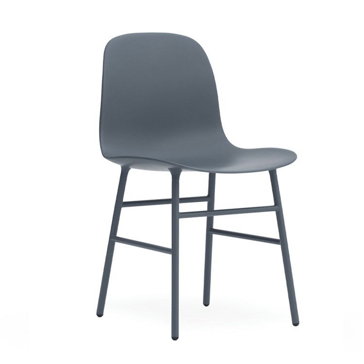 Normann Copenhagen Form Spisebordsstol Powder Coated Steel Blue