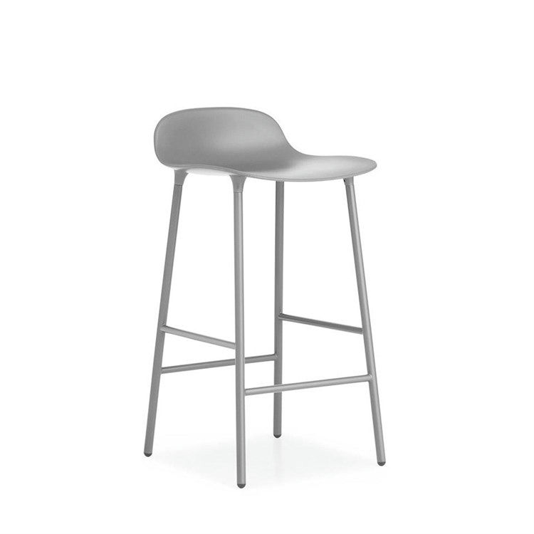 Normann Copenhagen Form Barstol Powder Coated Steel Grey