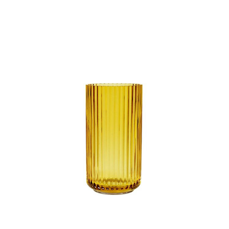 Lyngby Vase Glas Amber H15,5 cm