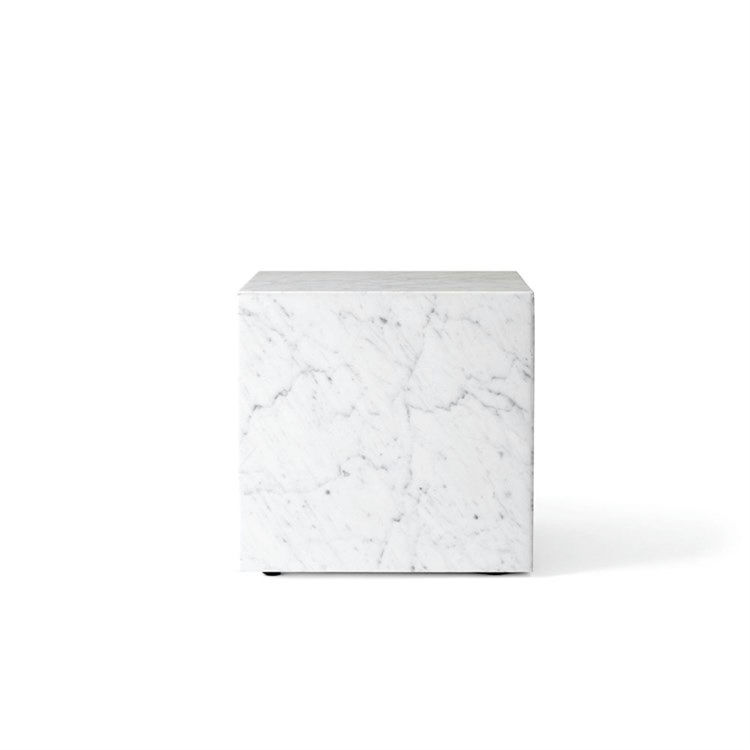 Audo Plinth Marmorbord White Carrara Marble Cubic