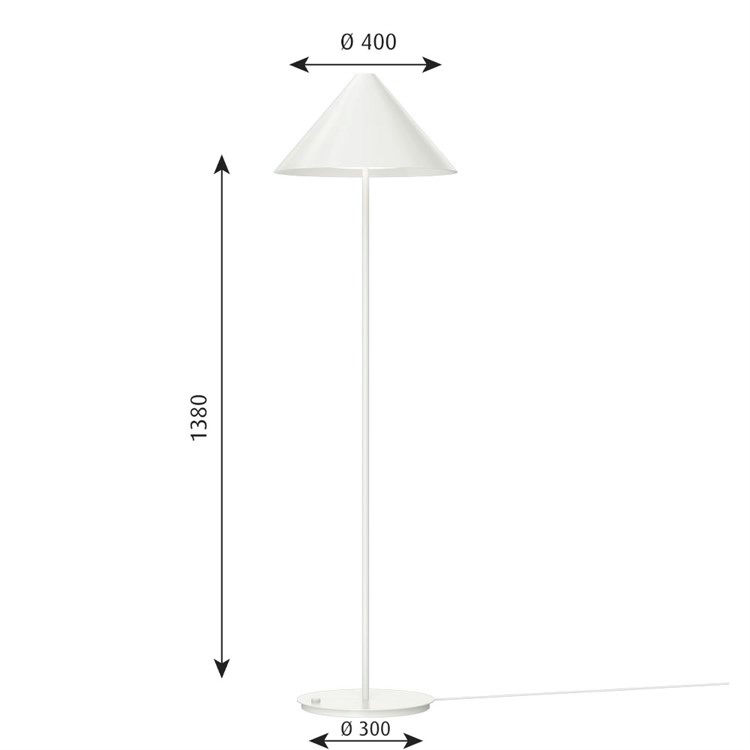 Louis Poulsen Keglen Gulvlampe 8.5W LED 3000K Black