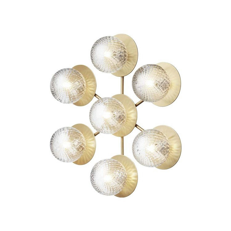 Nuura Liila Star Væg-/Loftlampe Nordic Gold/Optic Clear