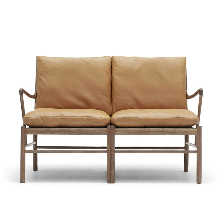 Carl Hansen & Søn OW149-2 Colonial Sofa Olieret Valnød/Cognac (Sif 95)