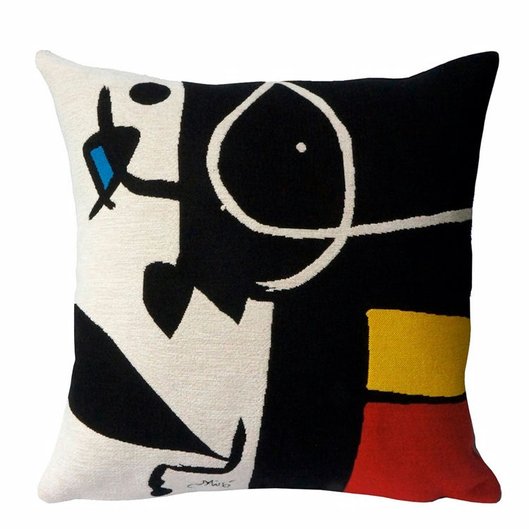 Poulin Design Miro pude Femme Oiseaux 1976