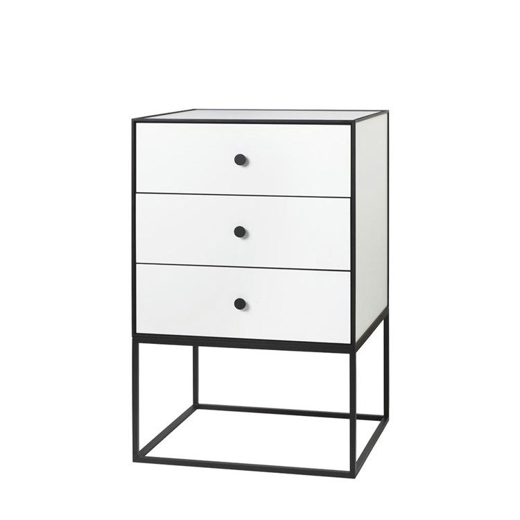 Audo Frame Sideboard 49 White Tre Skuffer