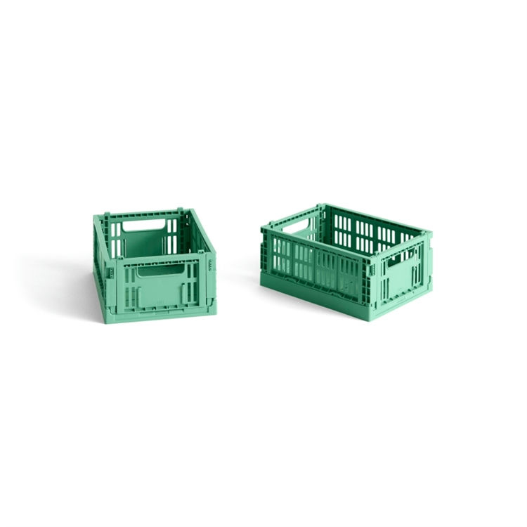 HAY Colour Crate Mini (2 stk.) Dark Mint