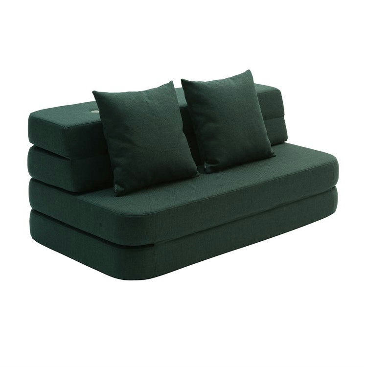 by KlipKlap KK 3 Fold Sofa KK 3 Fold Sofa Deep green w/light green