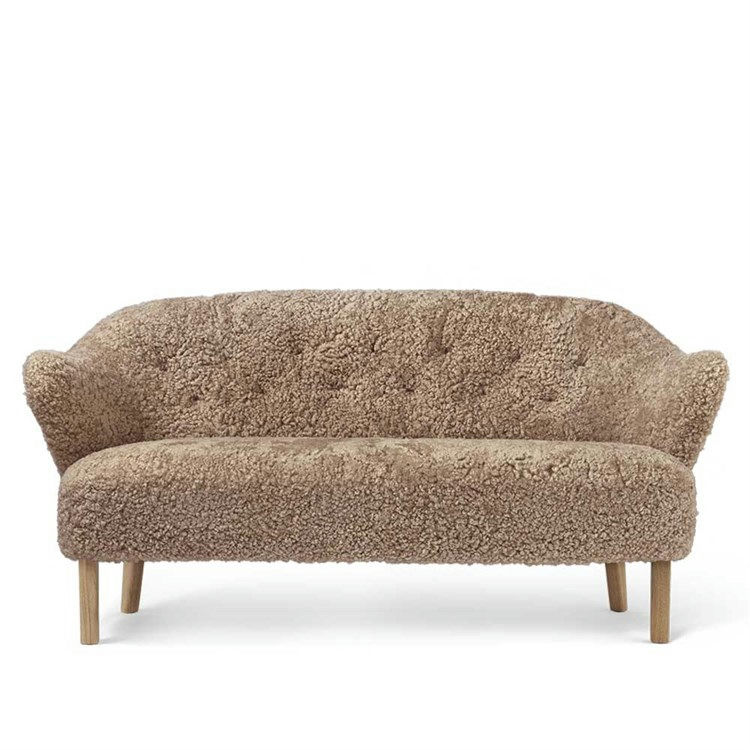 Audo Ingeborg Sofa Natural Oak Sheepskin Sahara