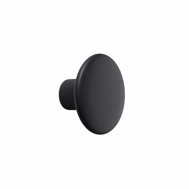 Muuto the Dots Wood Knager Black Ø9 cm