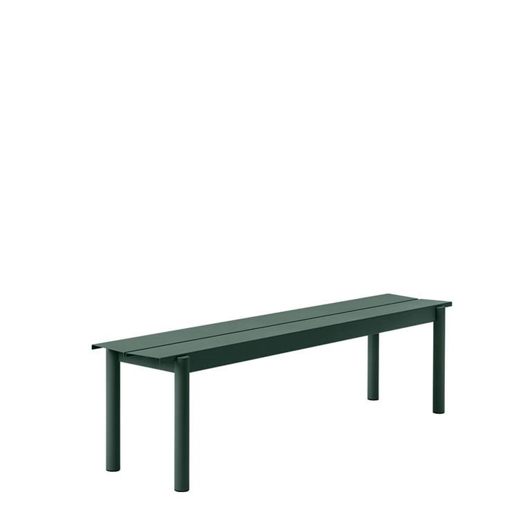 Muuto Havebænk Linear Steel Dark Green 170x34 cm