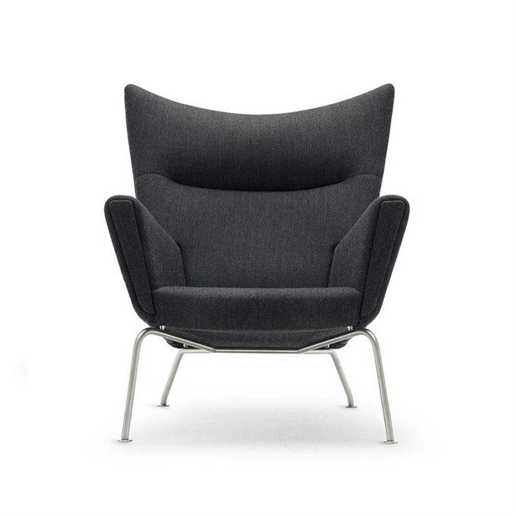 Carl Hansen & Søn CH445 Wegner Wing Chair Fiord Fiord 191 (Sort)