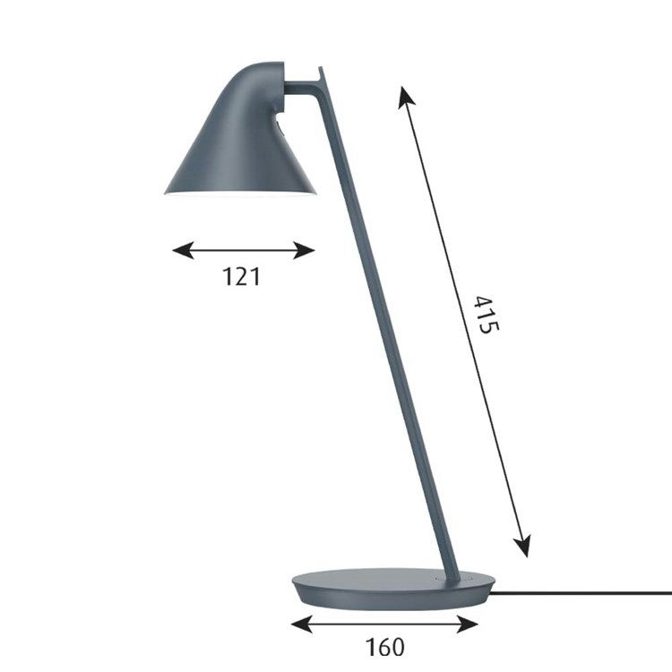 Louis Poulsen NJP Mini Bordlampe Rosabrun