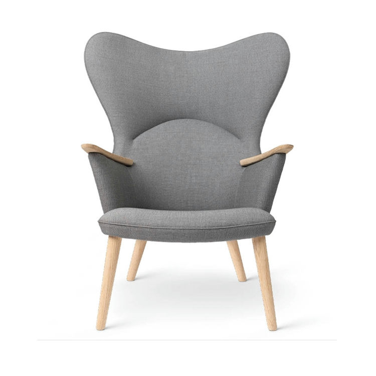 Carl Hansen & Søn CH78 Mama Bear Lænestol Passion Sæbebehandlet Eg Passion 6101 (Grå)