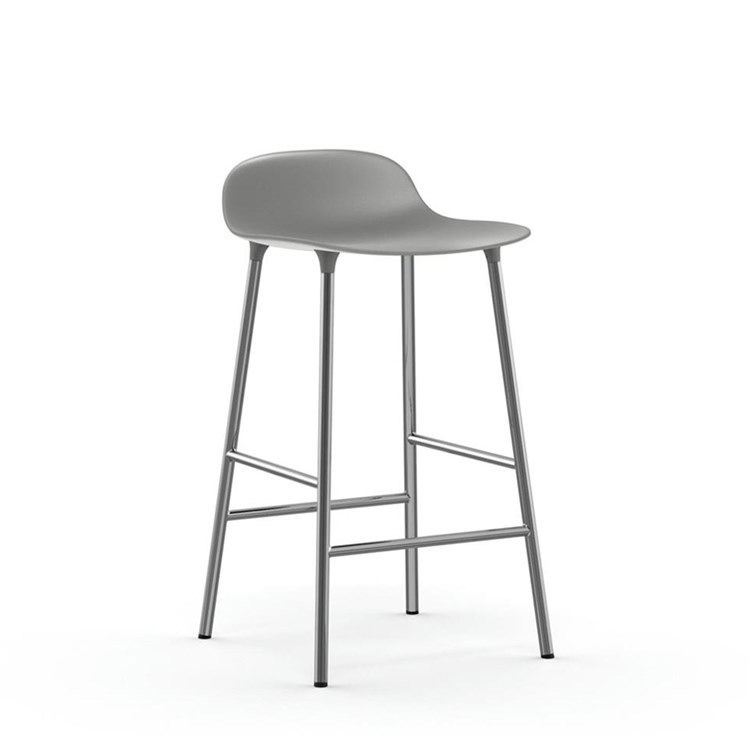 Normann Copenhagen Form Barstol Chrome Grey