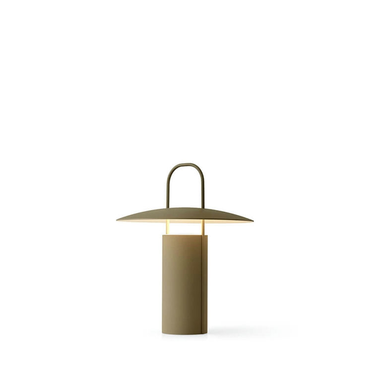 Audo Ray Bordlampe Transporterbar - Sort Dusty Green