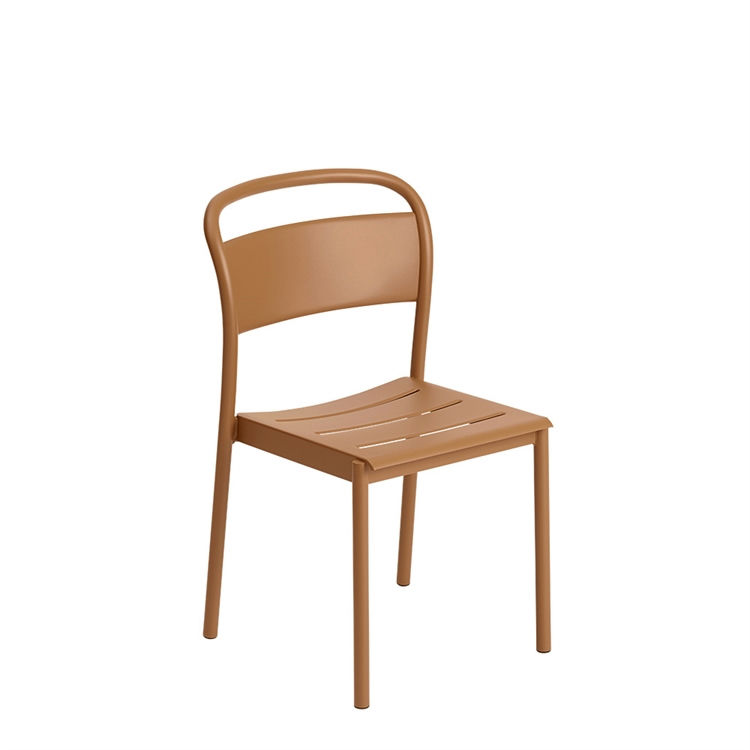 Muuto Havestol Linear Steel Burnt Orange Side Chair