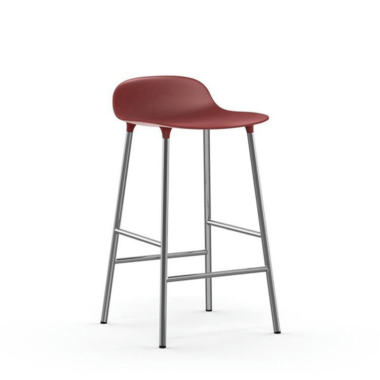 Normann Copenhagen Form Barstol Chrome Red