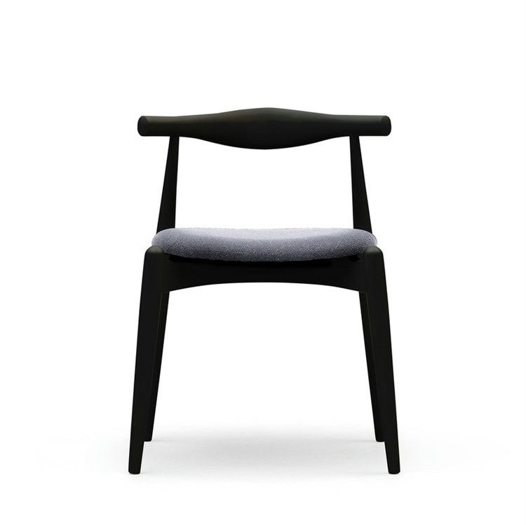 Carl Hansen & Søn CH20 Elbow Spisebordsstol Stof Fiord 151 (Lysegrå)