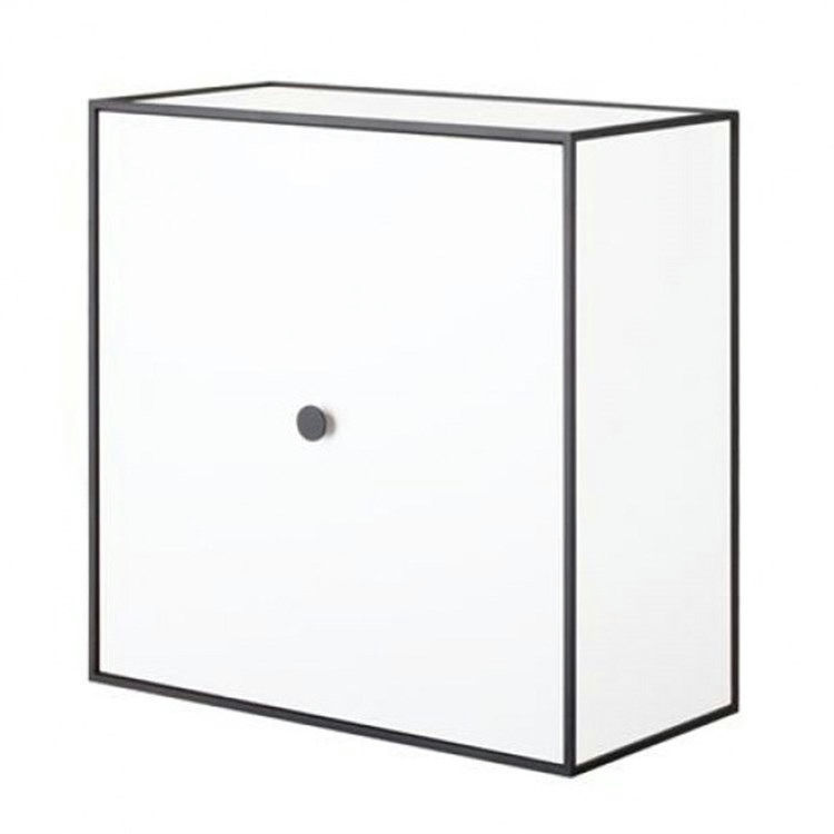 Audo Frame Reol m/låge White 42x42x21 cm