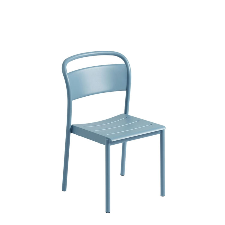 Muuto Havestol Linear Steel Pale Blue Side Chair