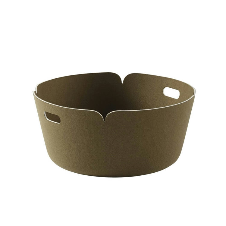 Muuto Restore Rund Kurv Brown Green