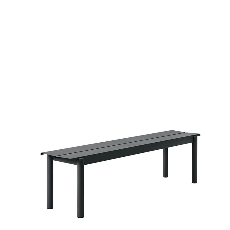 Muuto Havebænk Linear Steel Black 170x34 cm